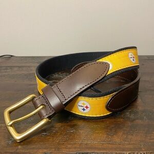 Vineyard Vines Pittsburgh Steelers Club Canvas Belt Men’s Size 30